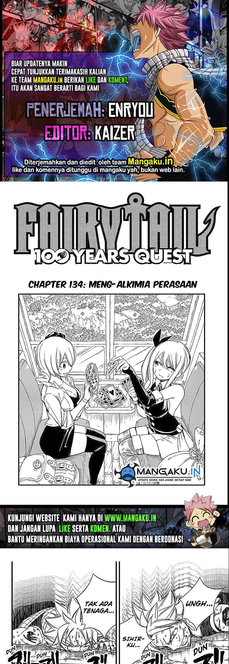 Fairy Tail 100 Years Quest Chapter 134