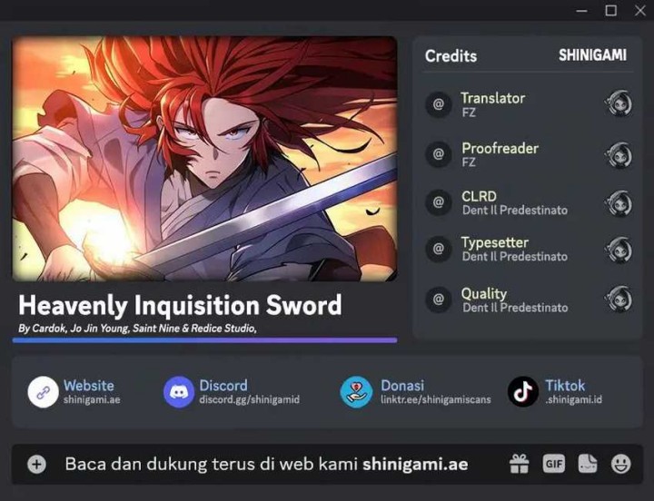 Heavenly Inquisition Sword Chapter 98