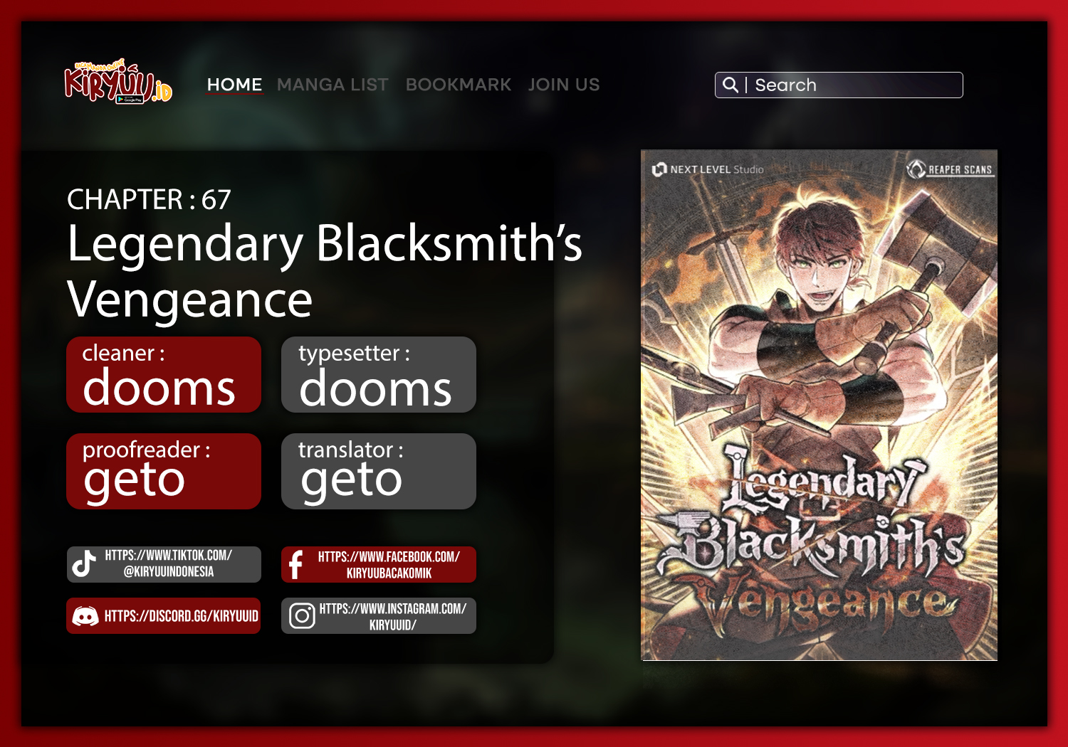 Legendary Blacksmith’s Vengeance Chapter 67