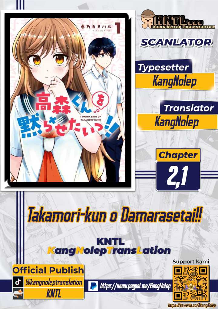 Takamori-kun Wo Damarasetai!! Chapter 2.1