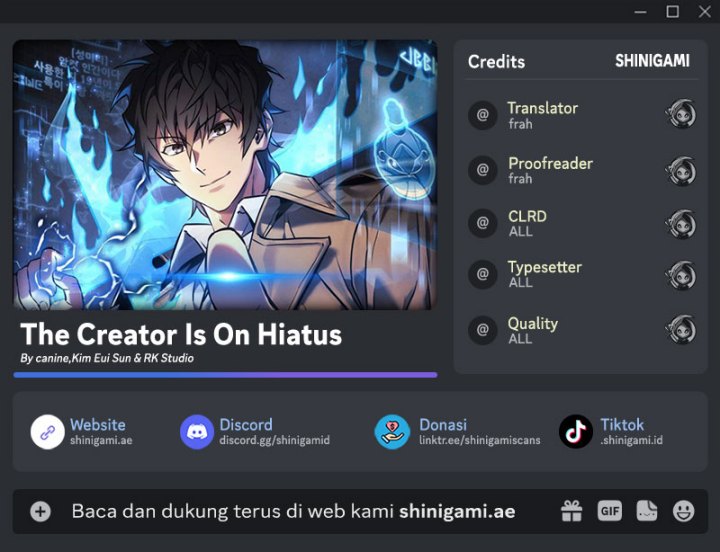 The Creator Is On Hiatus Chapter 100