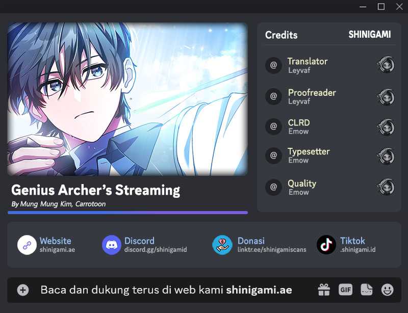 Genius Archer’s Streaming Chapter 42