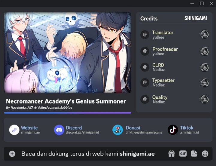 Necromancer Academy’s Genius Summoner Chapter 160