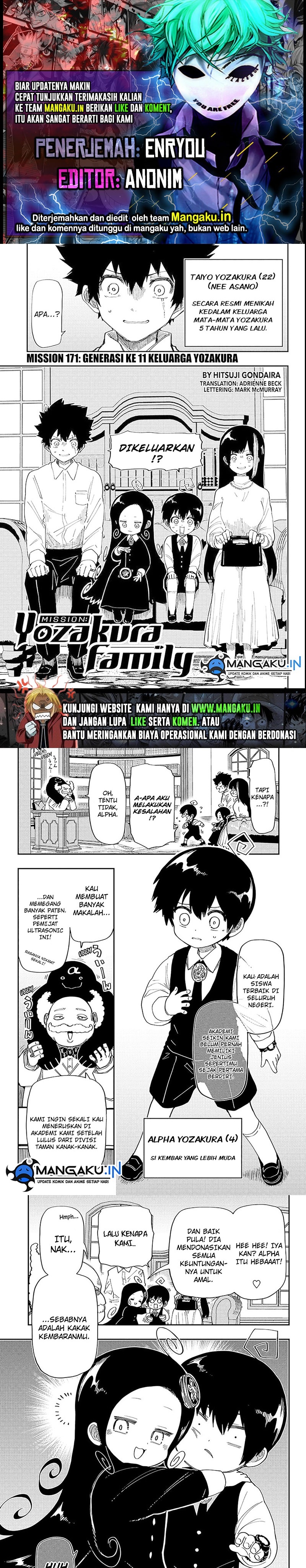 Mission Yozakura Family Chapter 171