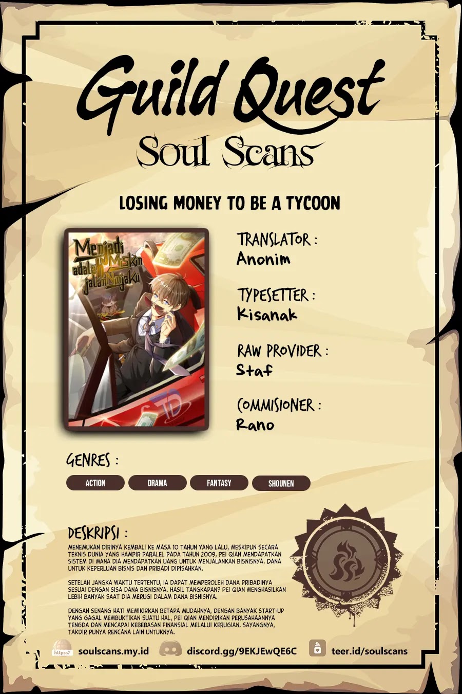 Losing Money To Be A Tycoon Chapter 142