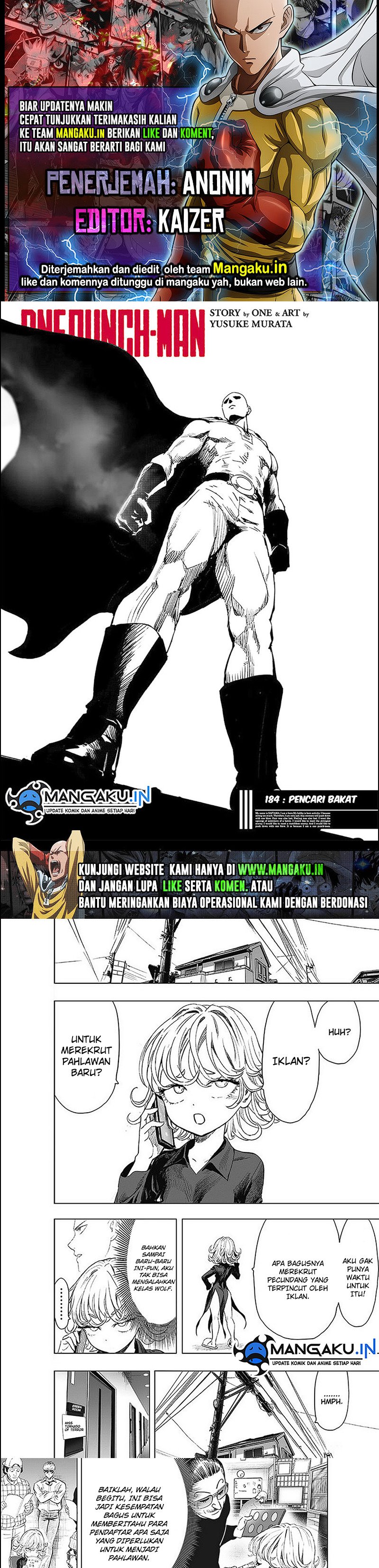 One Punch-man Chapter 184