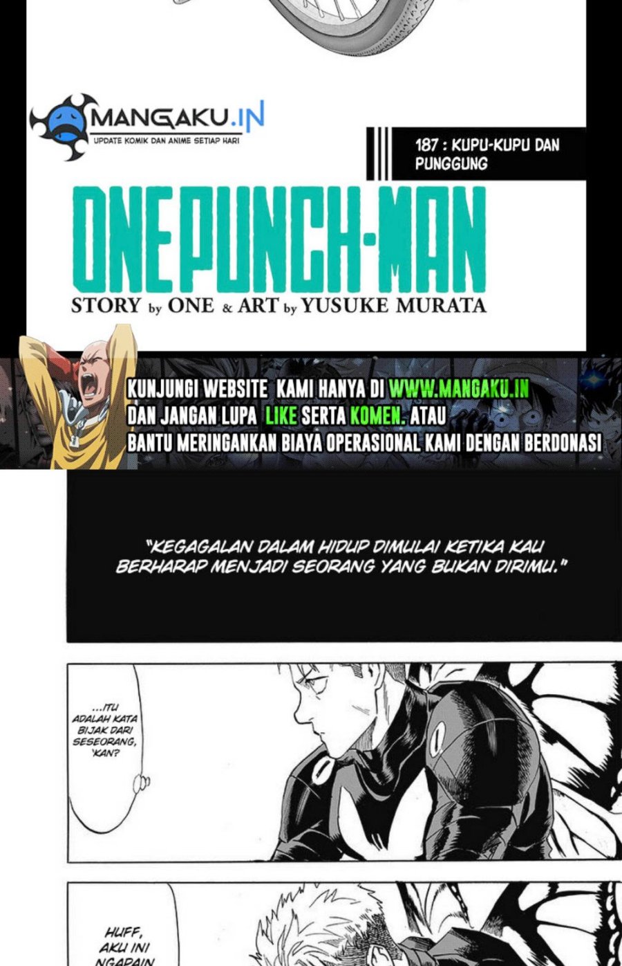 One Punch-man Chapter 187