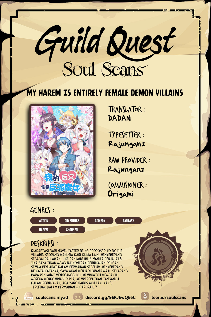 My Harem Is Entirely Female Demon Villains Chapter 62