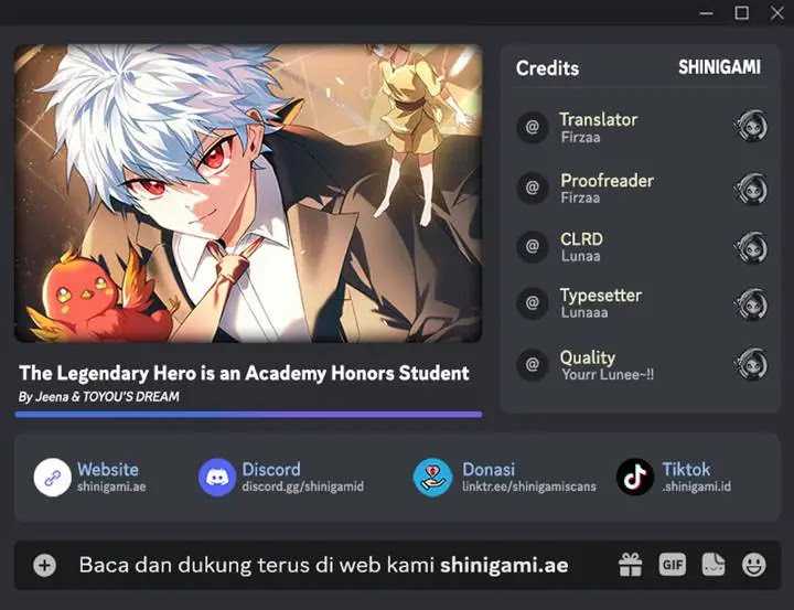 The Legendary Hero Is An Academy Honors Student Chapter 20