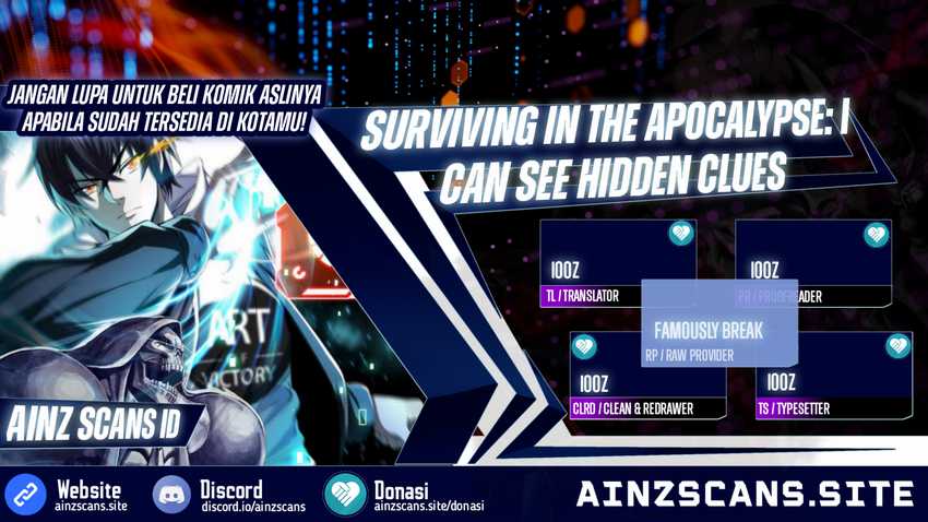 Surviving In The Apocalypse I Can See Hidden Clues Chapter 10