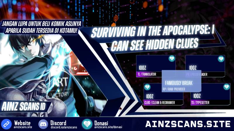 Surviving In The Apocalypse I Can See Hidden Clues Chapter 13
