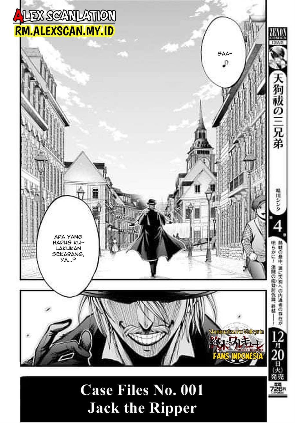 Shuumatsu No Valkyrie Kitan: Jack The Ripper No Jikenbo Chapter 1