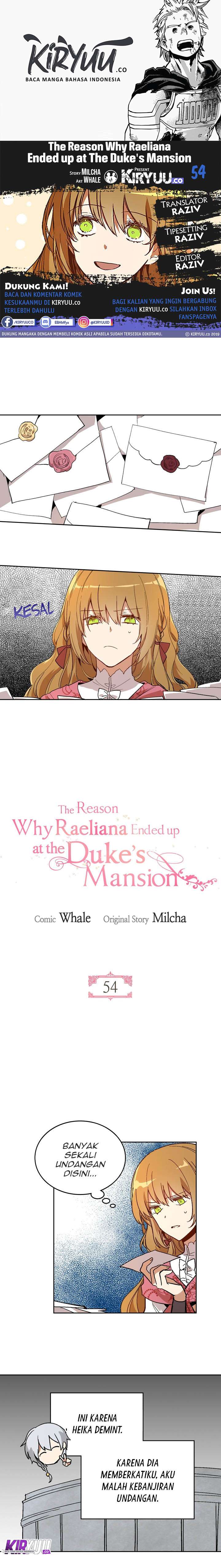 The Reason Why Raeliana Ended Up At The Duke’s Mansion Chapter 54