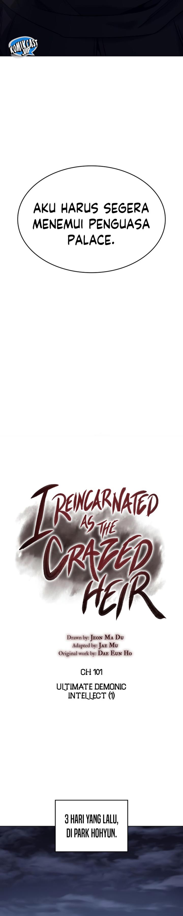 I Reincarnated As The Crazed Heir Chapter 101