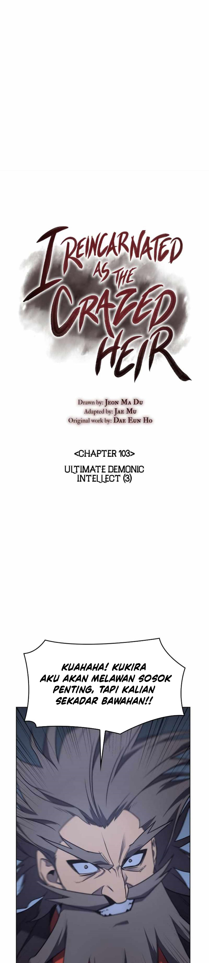 I Reincarnated As The Crazed Heir Chapter 103