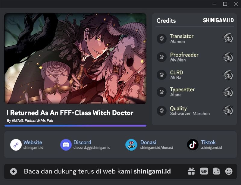 I Returned As An Fff-class Witch Doctor Chapter 10