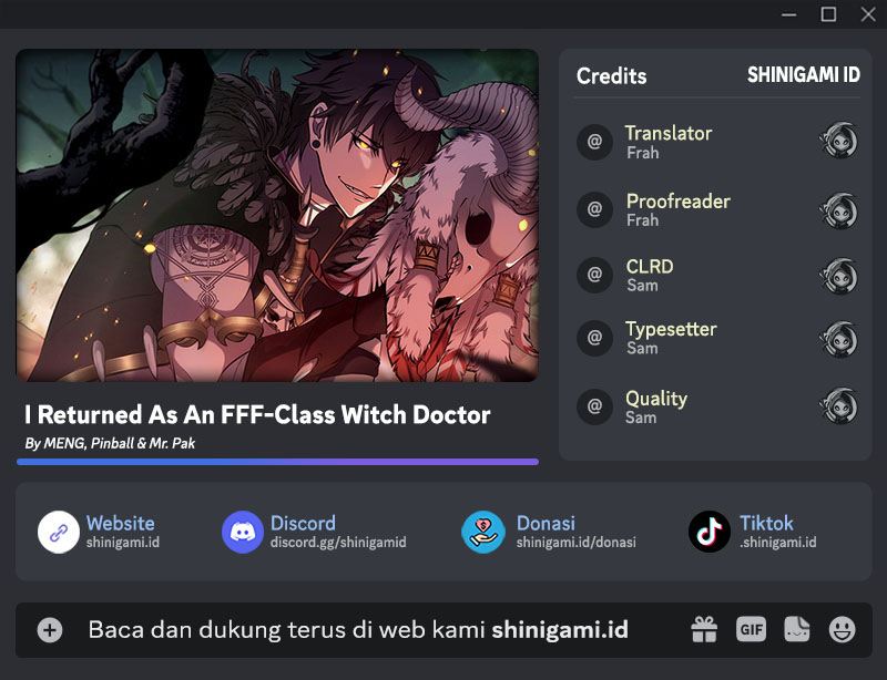 I Returned As An Fff-class Witch Doctor Chapter 11