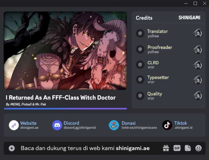 I Returned As An Fff-class Witch Doctor Chapter 47