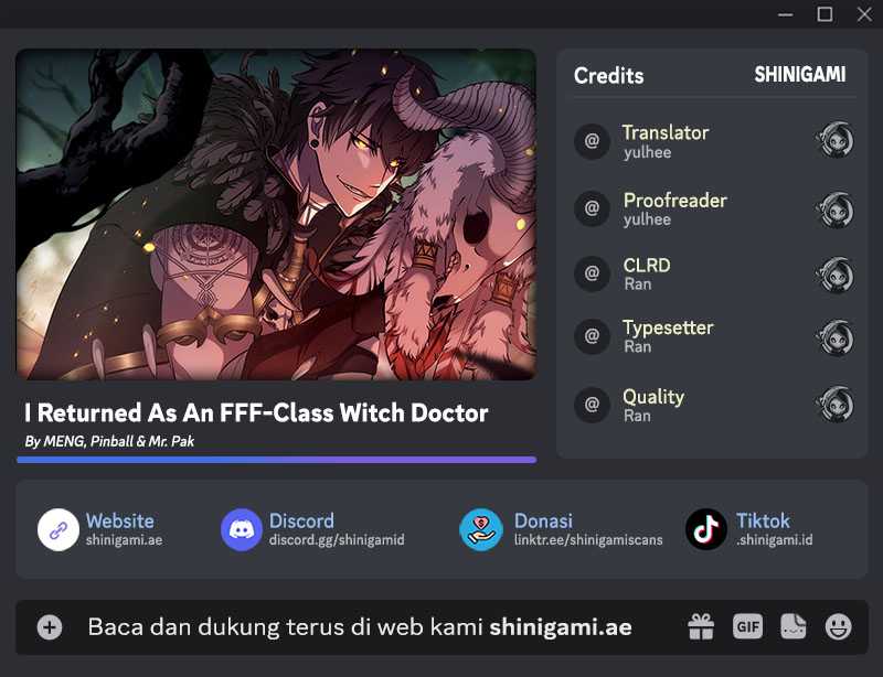 I Returned As An Fff-class Witch Doctor Chapter 61