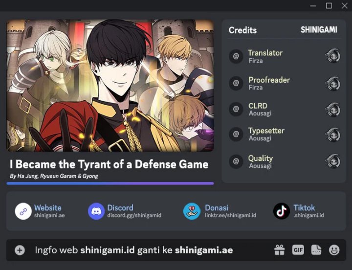 I Became The Tyrant Of A Defense Game Chapter 62