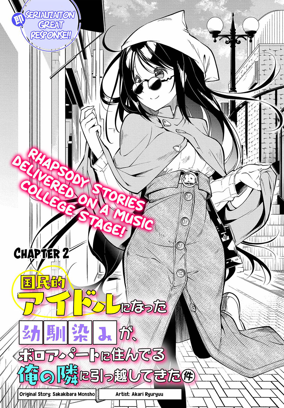 Kokuminteki Idol Ni Natta Osananajimi Ga, Boro Apartment Ni Sunderu Ore No Tonari Ni Hikkoshite Kita Ken Chapter 2.1