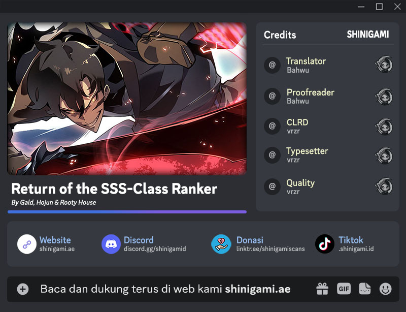 Return Of The Sss-class Ranker Chapter 118