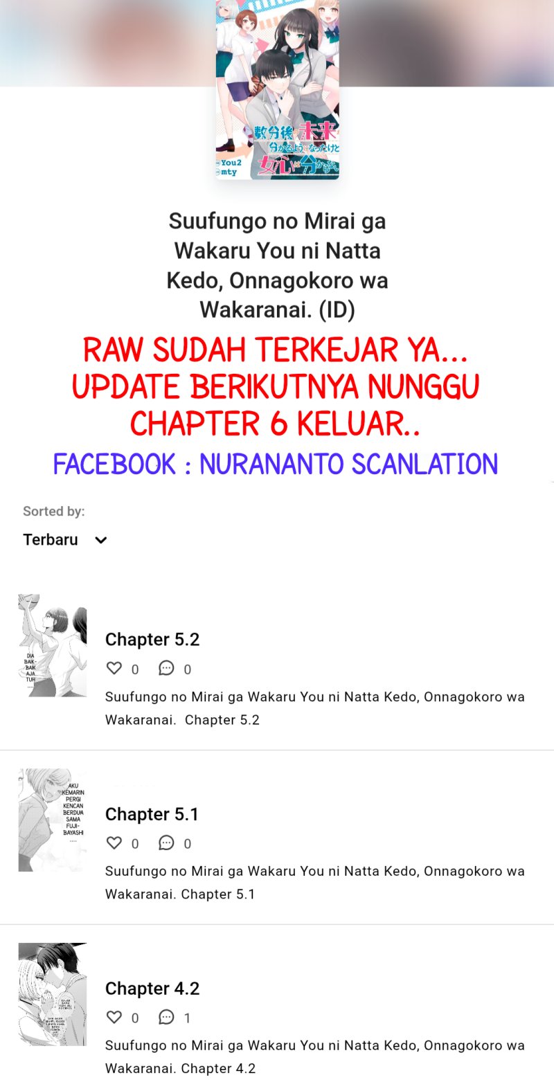 Suufungo No Mirai Ga Wakaru You Ni Natta Kedo, Onnagokoro Wa Wakaranai Chapter 4.1