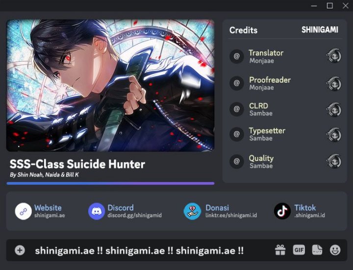 Sss-class Suicide Hunter Chapter 113