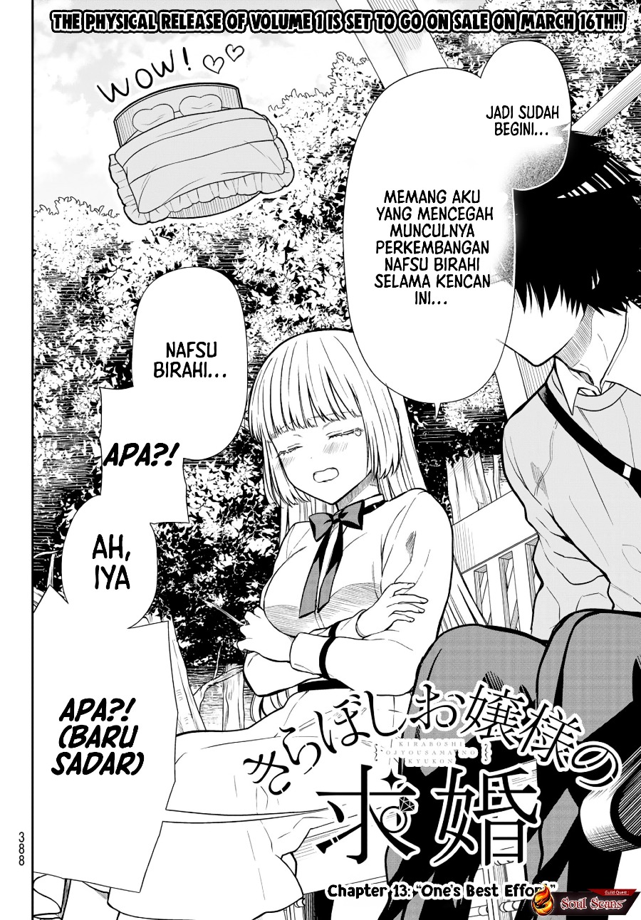 Kiraboshi Ojou-sama No Kyuukon Chapter 13