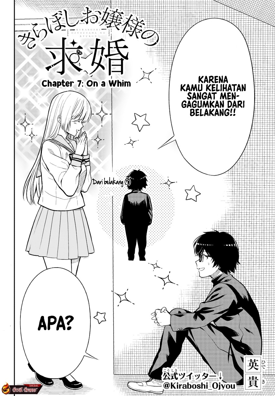 Kiraboshi Ojou-sama No Kyuukon Chapter 7