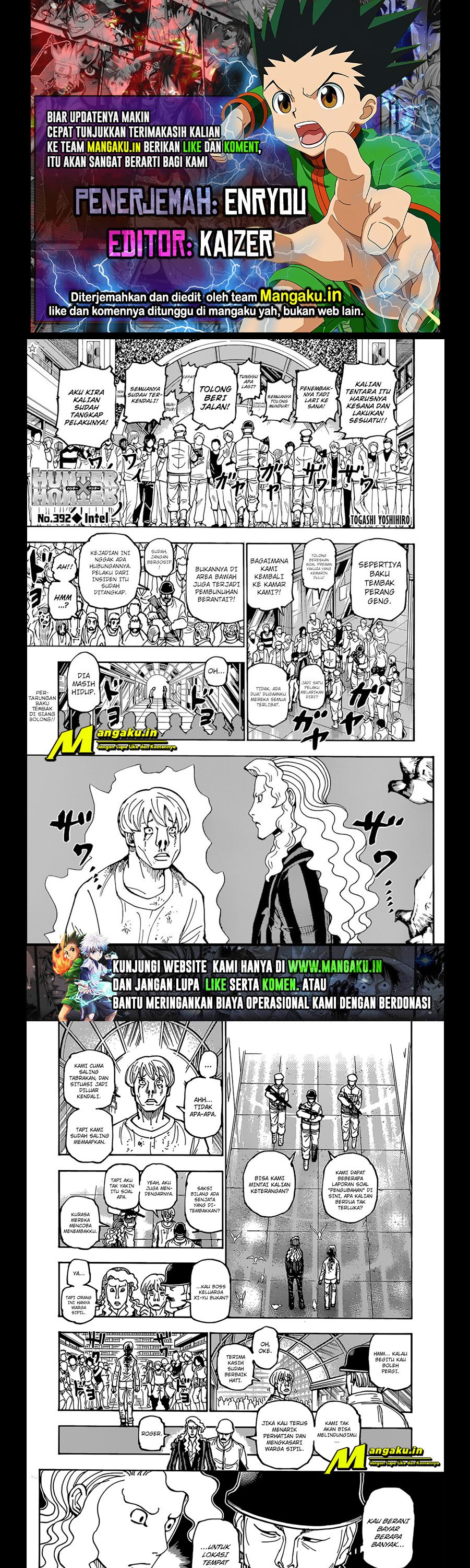 Hunter X Hunter Chapter 392