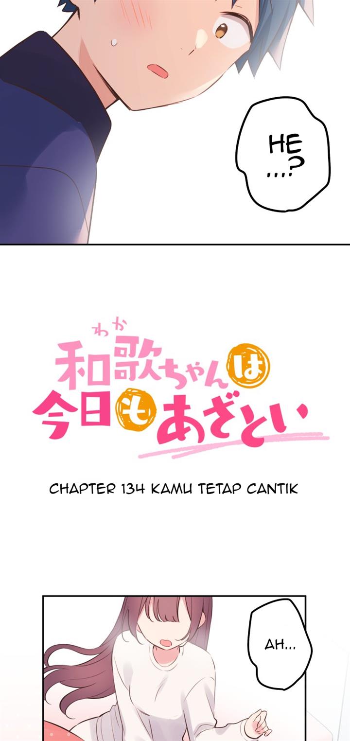 Waka-chan Wa Kyou Mo Azatoi Chapter 134