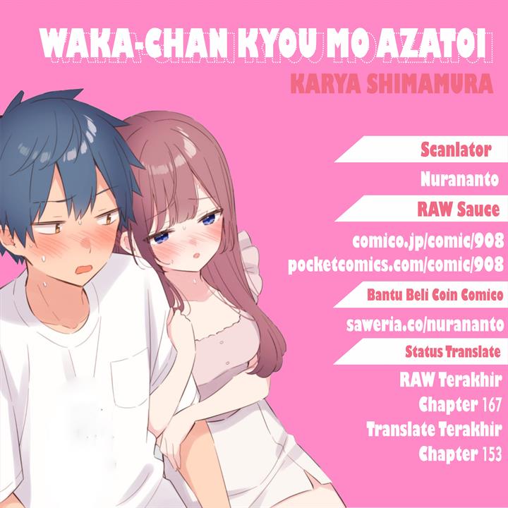 Waka-chan Wa Kyou Mo Azatoi Chapter 153