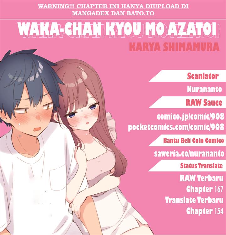 Waka-chan Wa Kyou Mo Azatoi Chapter 154