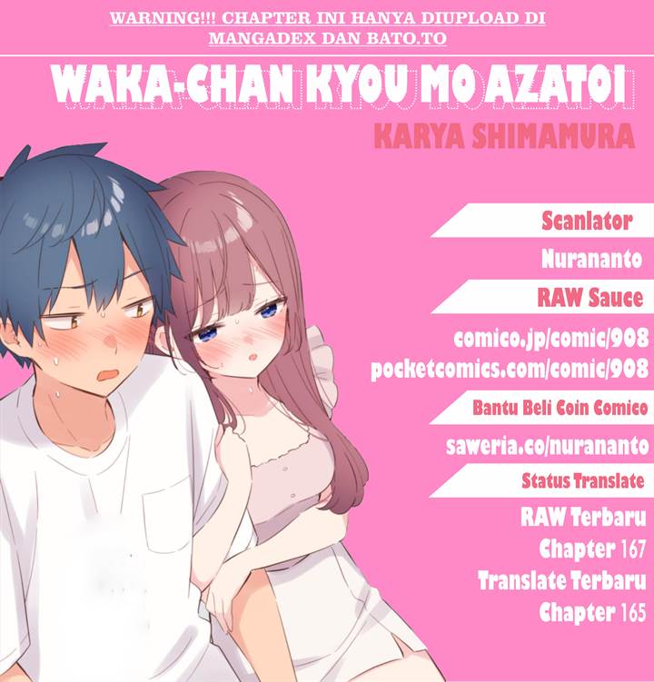 Waka-chan Wa Kyou Mo Azatoi Chapter 165