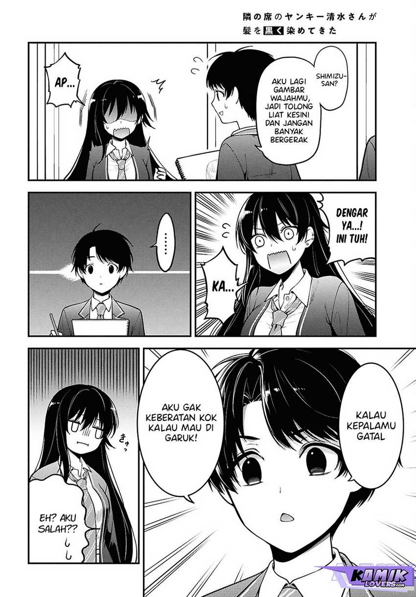 Tonari No Seki No Yankee Shimizu-san Ga Kami Wo Kuroku Sometekita Chapter 1