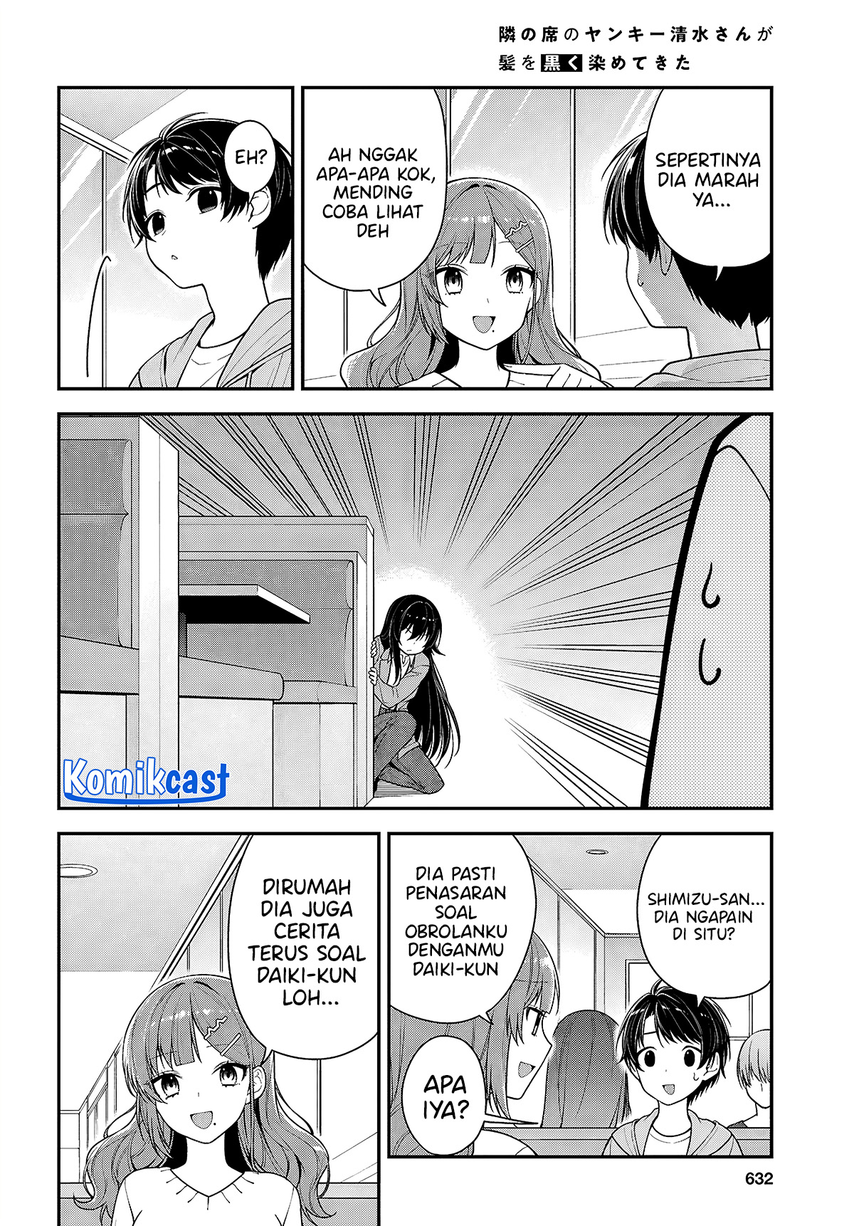 Tonari No Seki No Yankee Shimizu-san Ga Kami Wo Kuroku Sometekita Chapter 5