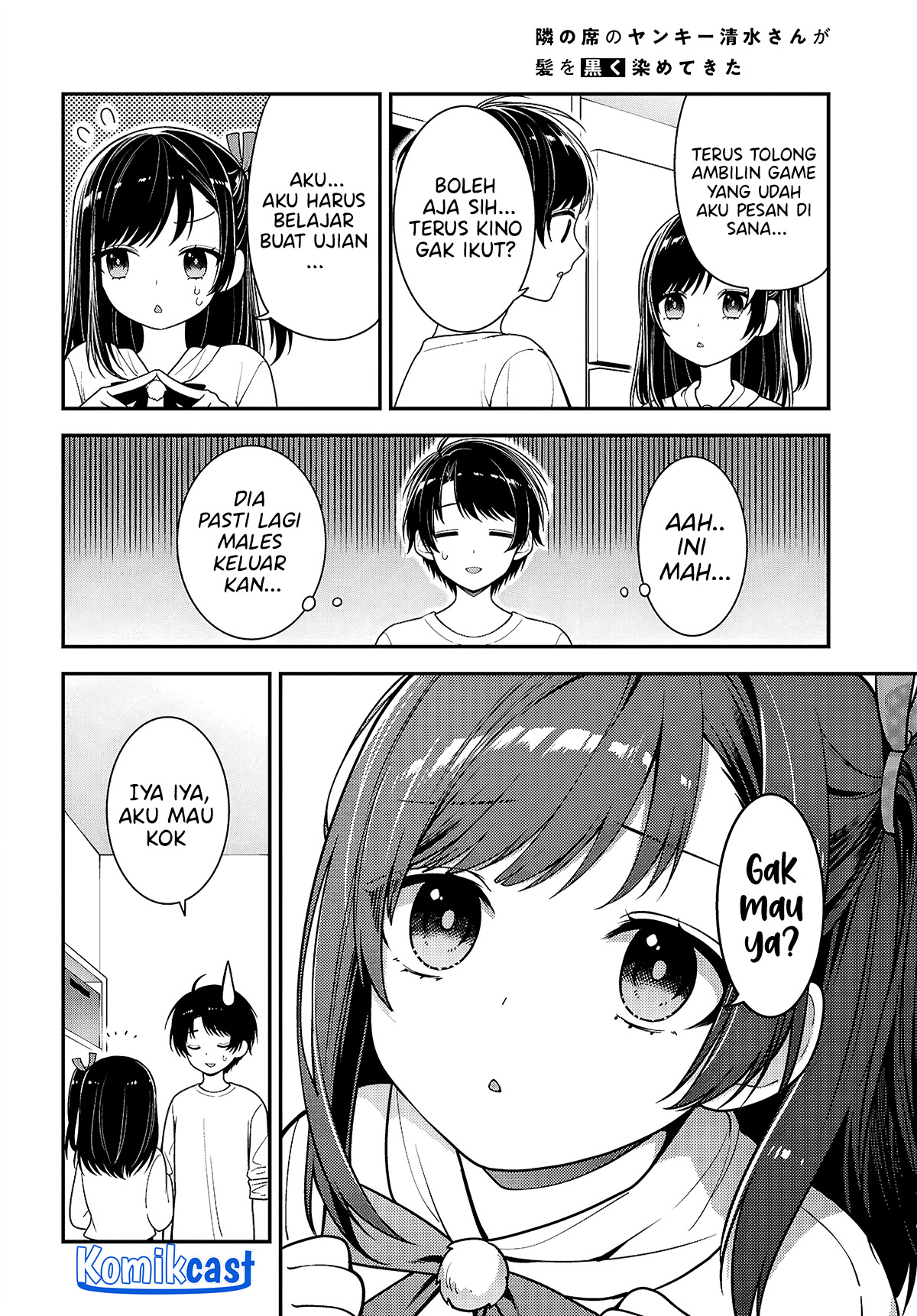 Tonari No Seki No Yankee Shimizu-san Ga Kami Wo Kuroku Sometekita Chapter 5