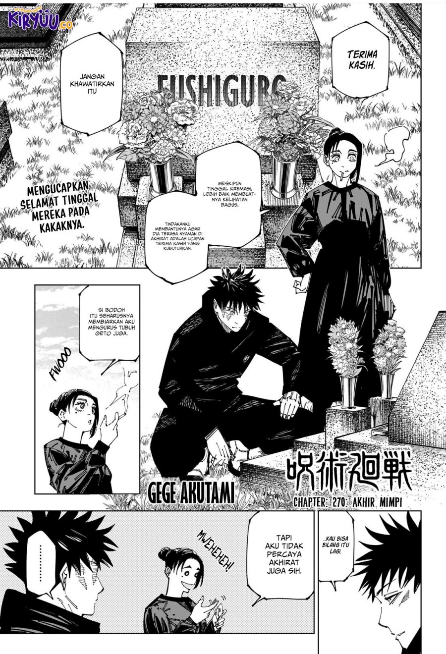 Jujutsu Kaisen Chapter 270