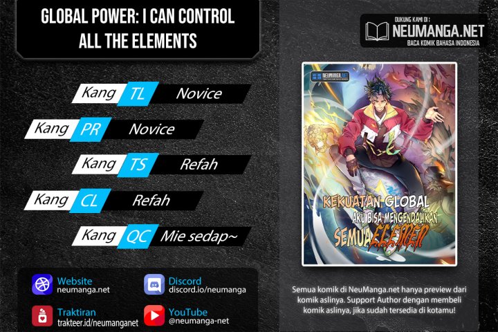 Global Power I Can Control All The Elements Chapter 8