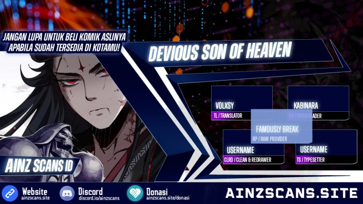 Devious Son Of Heaven Chapter 4