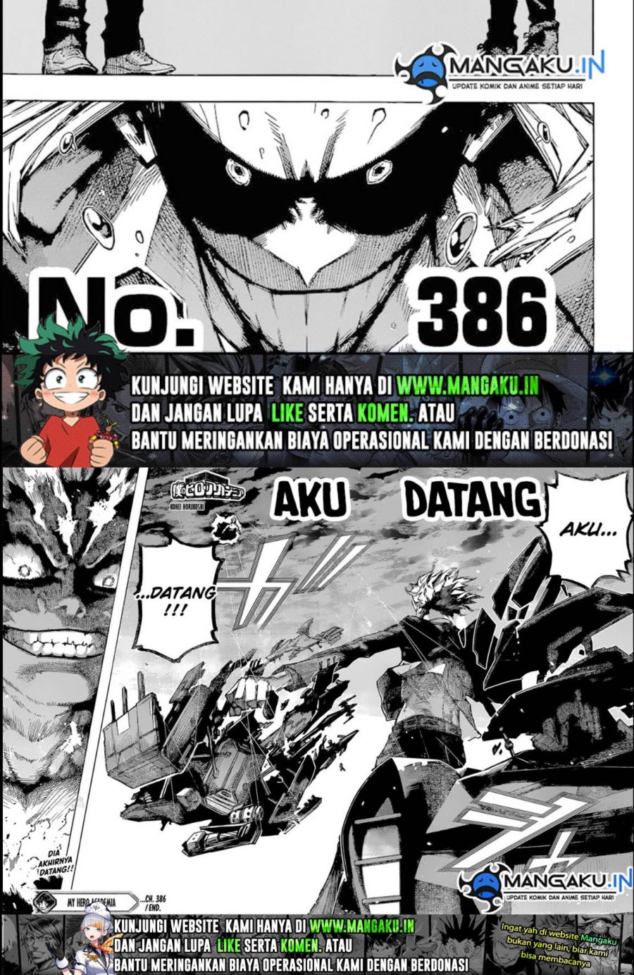 Boku No Hero Academia Chapter 386