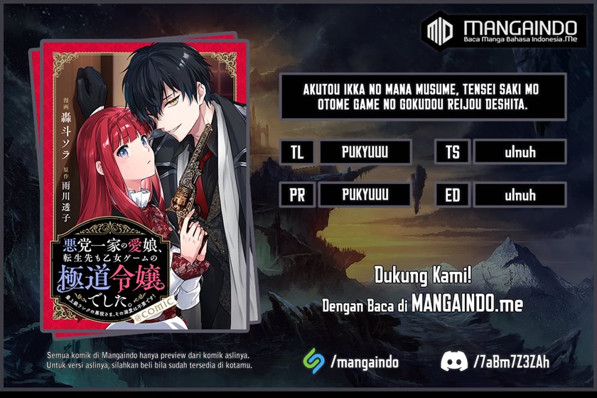 Akutou Ikka No Mana Musume, Tensei Saki Mo Otome Game No Gokudou Reijou Deshita. Chapter 2