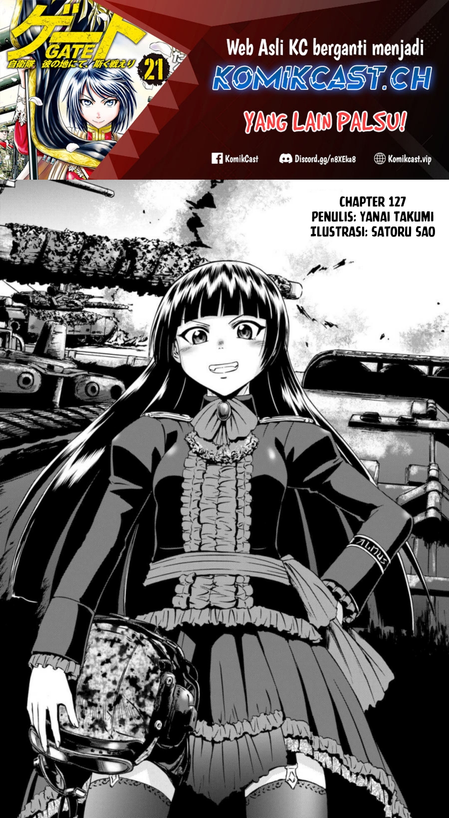 Gate Jietai Kare No Chi Nite, Kaku Tatakeri Chapter 127