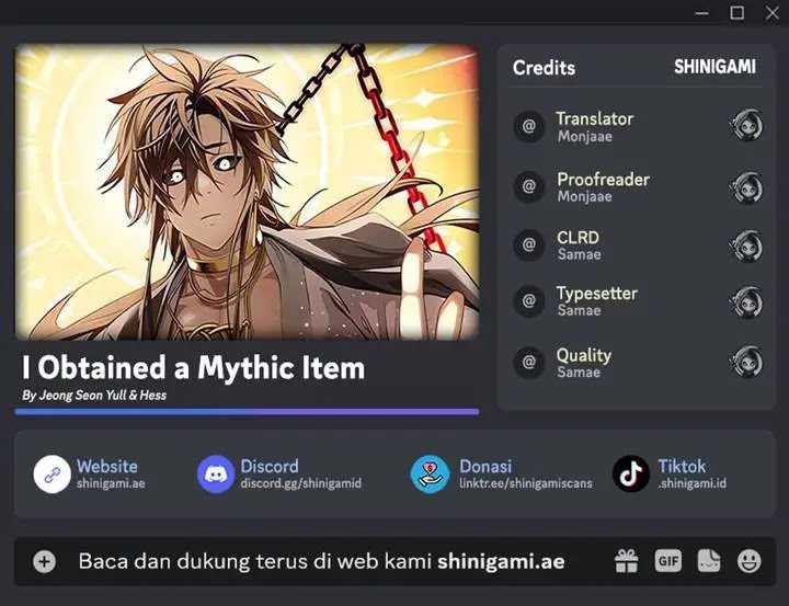 I Obtained A Mythic Item Chapter 113