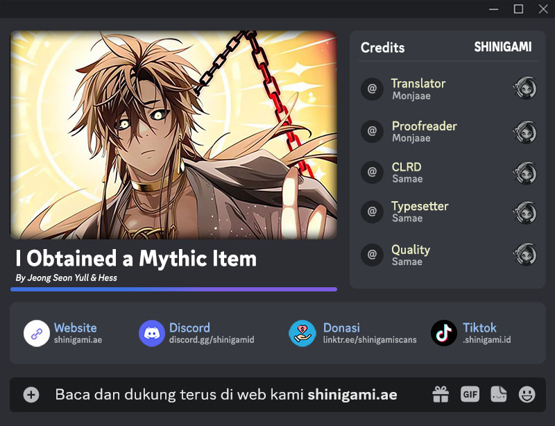 I Obtained A Mythic Item Chapter 114