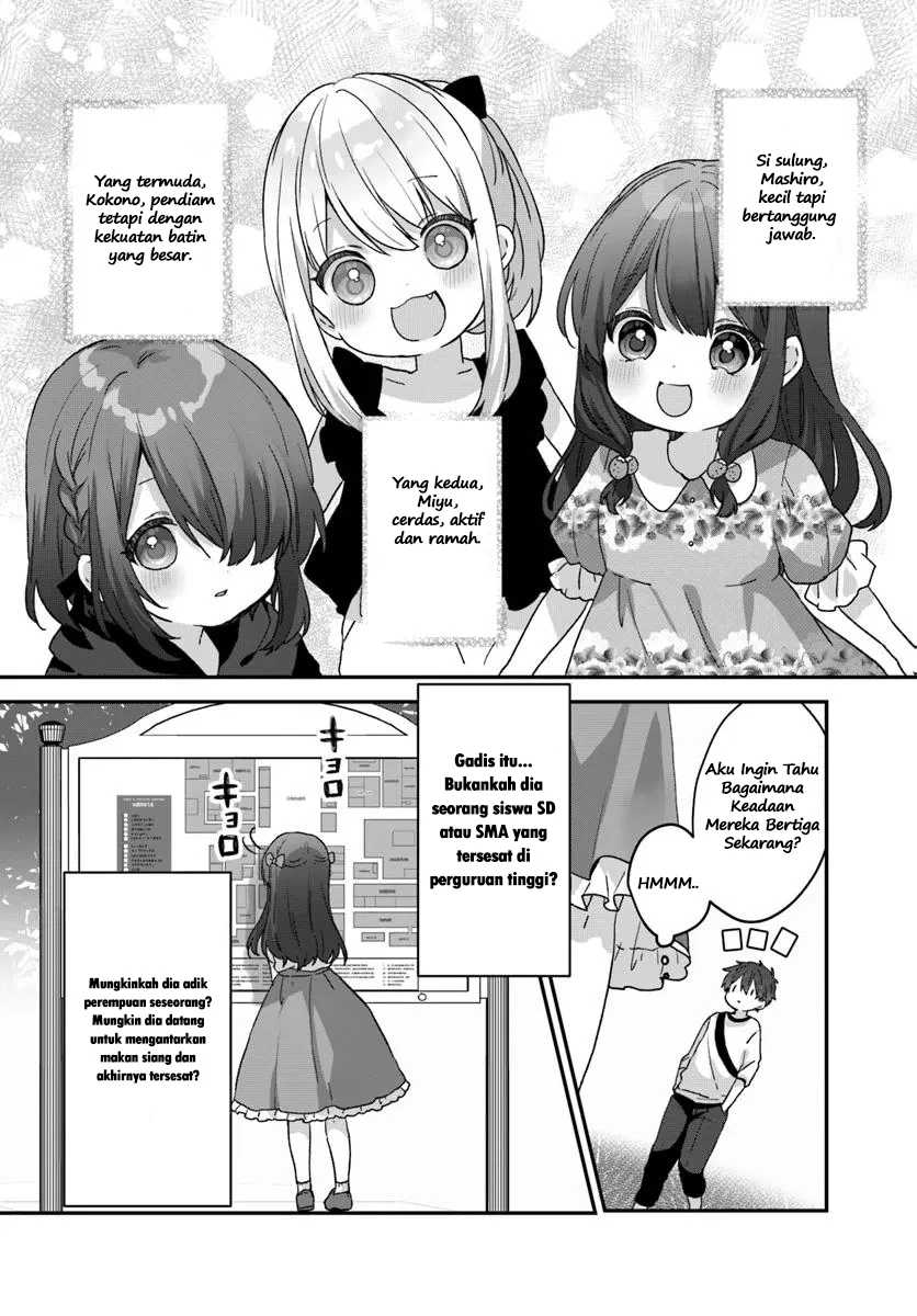 Daigaku Nyuugakuji Kara Uwasa Sareteita Bishoujo San Shimai, Ikiwakareteita Gimai Datta Chapter 1