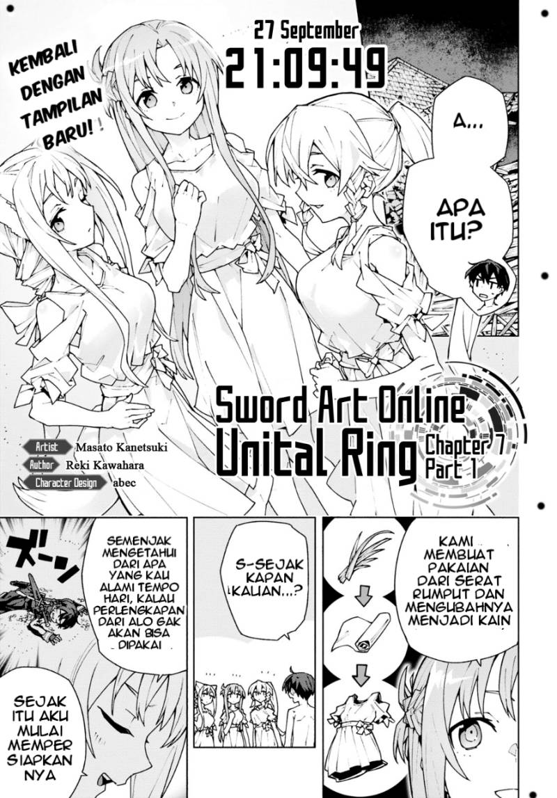 Sword Art Online: Unital Ring Chapter 7