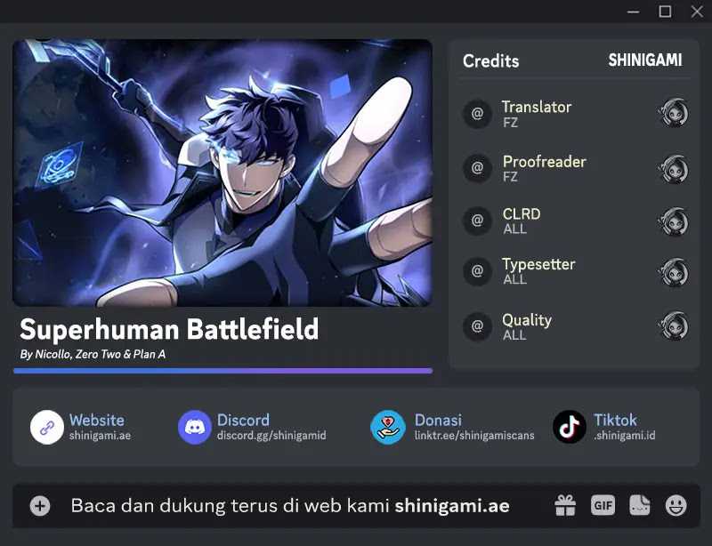 Superhuman Battlefield Chapter 106