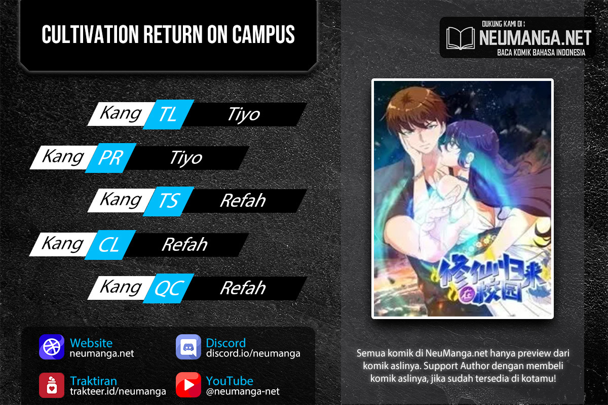 Cultivation Return On Campus Chapter 419